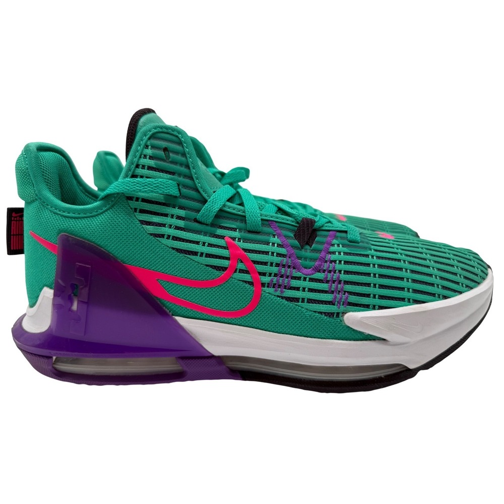 Nike LeBron Witness 6 Mens 11.5 Green Excellent Basketball Sneakers CZ4052-300 - Picture 1 of 16